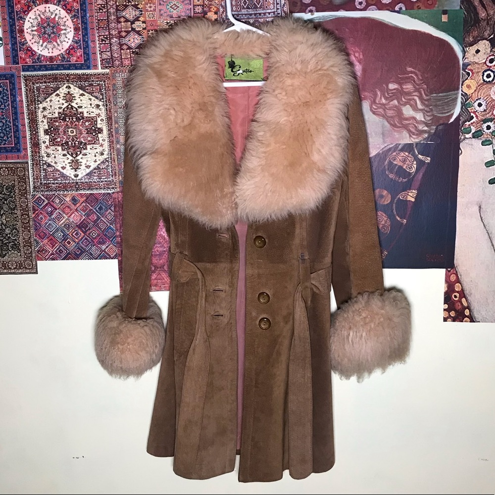Fur afghan coat